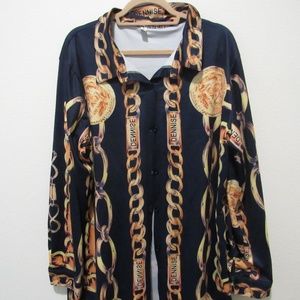 Versace Inspired Shirt Dress
